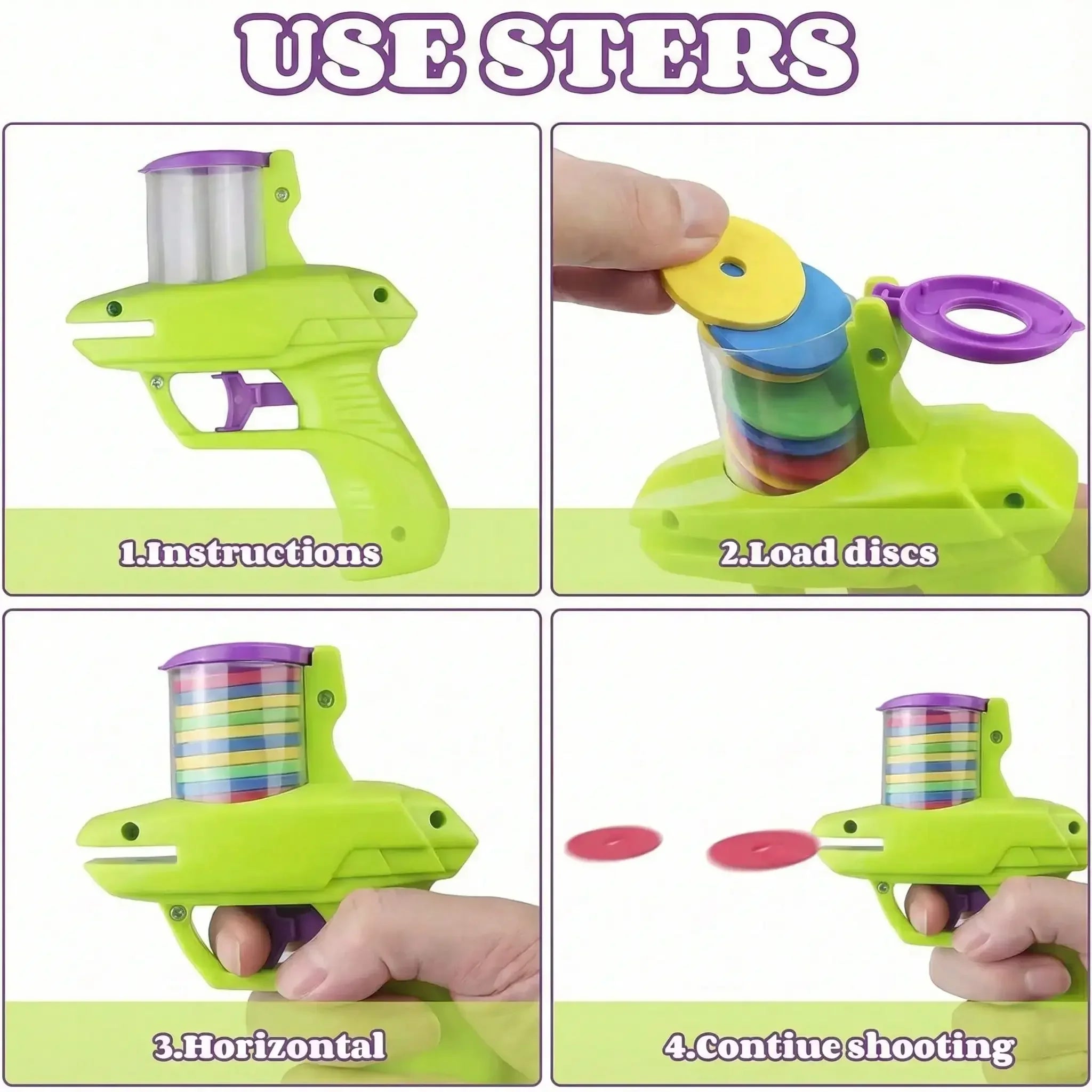 2026 Disc Launcher,Children's Outdoor Indoor Toys,Parent-Child Interactive Gift,Suitable For Boys And Girls Stocking Fillers Boys,Kids Gadgets,Girl Gift, Educational Games,Travel Toys, Perfect Birthday Gifts For Children Over